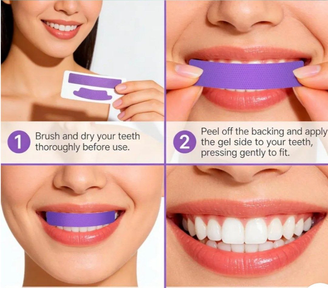 Purple Teeth Whitening Strips