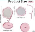 Flower-Shaped Tabletop Makeup Mirror
